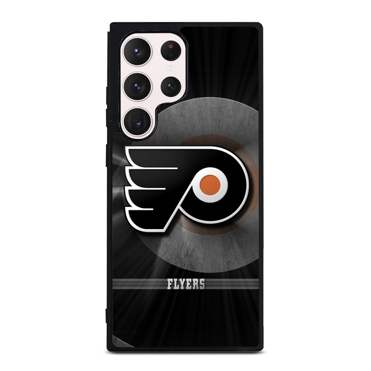 PHILADELPHIA FLYERS METAL EMBLEM Samsung Galaxy S23 Ultra Case Cover