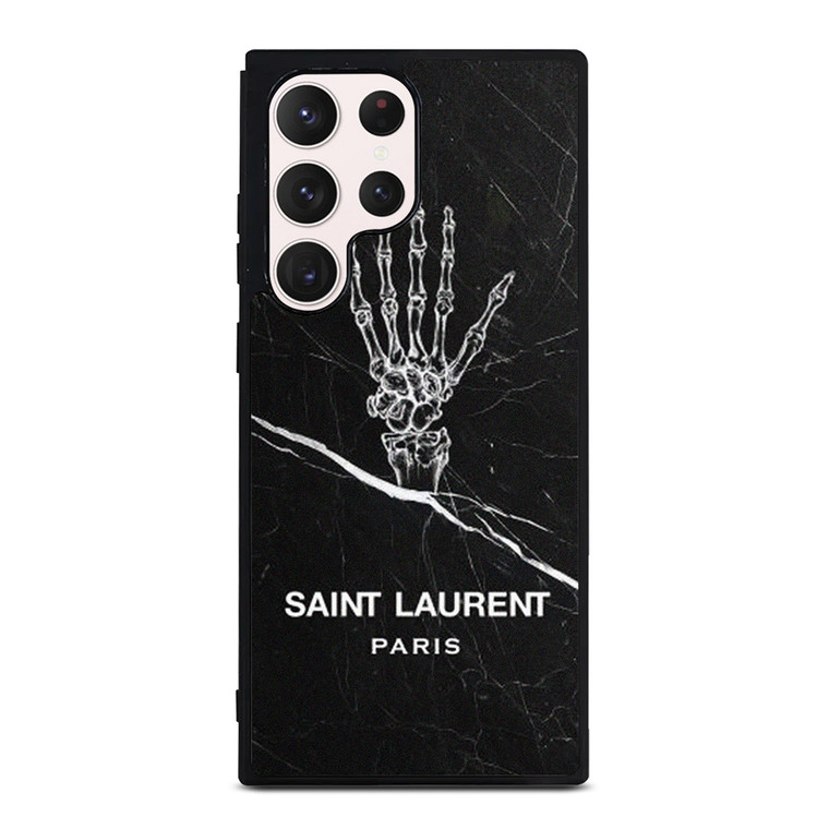 SAINT LAURENT PARIS SKELETON LOGO Samsung Galaxy S23 Ultra Case Cover SAINT LAURENT PARIS SKELETON LOGO Samsung Galaxy S23 Ultra Case Cover