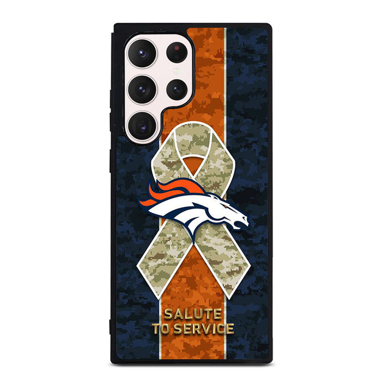 SALUTE TO SERVICE DENVER BRONCOS Samsung Galaxy S23 Ultra Case Cover SALUTE TO SERVICE DENVER BRONCOS Samsung Galaxy S23 Ultra Case Cover