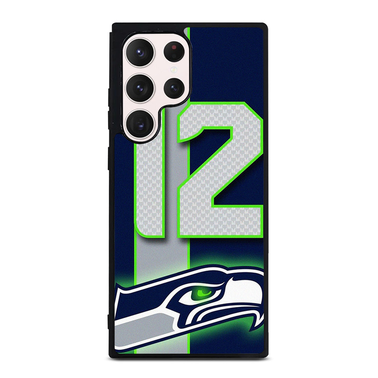 SEATTLE SEAHAWKS NFL 12 MAN LOGO Samsung Galaxy S23 Ultra Case Cover SEATTLE SEAHAWKS NFL 12 MAN LOGO Samsung Galaxy S23 Ultra Case Cover