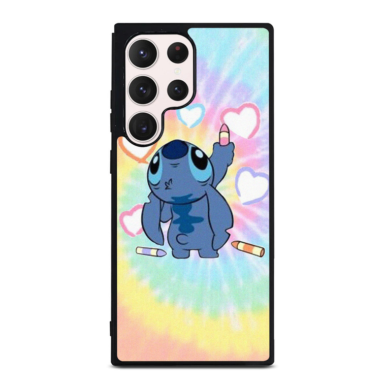 STITCH CARTOON TIE DYE PATTERN Samsung Galaxy S23 Ultra Case Cover