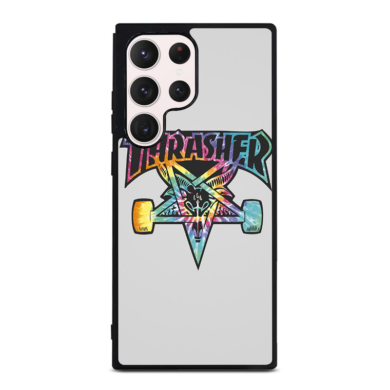 THRASHER SKATEBOARD TIE DYE LOGO Samsung Galaxy S23 Ultra Case Cover