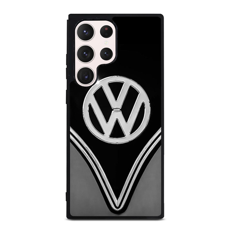VW VOLKSWAGEN BLACK CHROME EMBLEM Samsung Galaxy S23 Ultra Case Cover