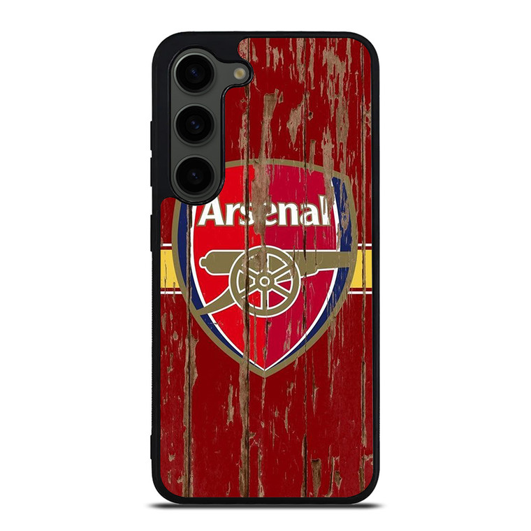 ARSENAL FC RETRO WOOD LOGO Samsung Galaxy S23 Plus Case Cover