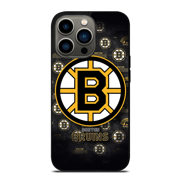 BOSTON BRUINS HOCKEY TEAM LOGO iPhone 13 Pro Case Cover