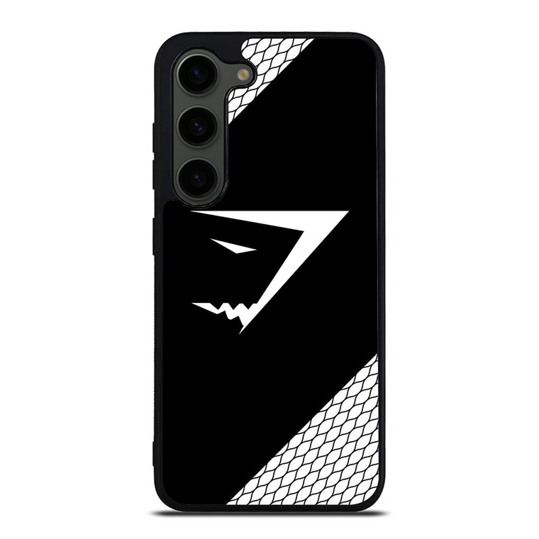 GYMSHARK WHITE CARBON LOGO Samsung Galaxy S23 Plus Case Cover GYMSHARK WHITE CARBON LOGO Samsung Galaxy S23 Plus Case Cover