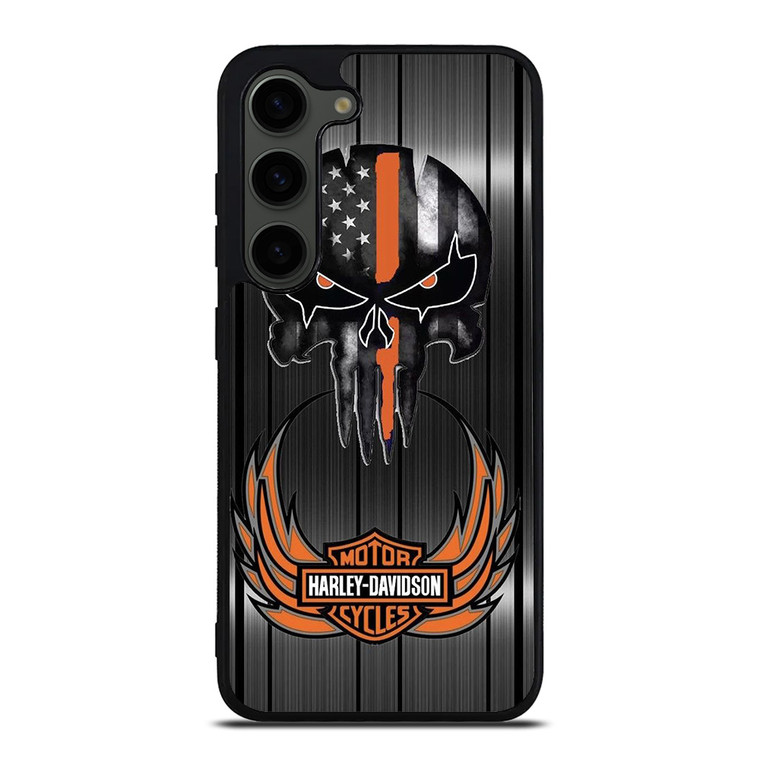 HARLEY DAVIDSON THE PUNISHER METAL Samsung Galaxy S23 Plus Case Cover HARLEY DAVIDSON THE PUNISHER METAL Samsung Galaxy S23 Plus Case Cover