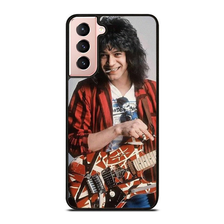 EDDIE VAN HALEN AND GUITAR  Samsung Galaxy S21 Case Cover