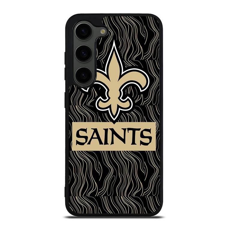 NEW ORLEANS SAINTS FOOTBALL ABSTRACT LINE Samsung Galaxy S23 Plus Case Cover