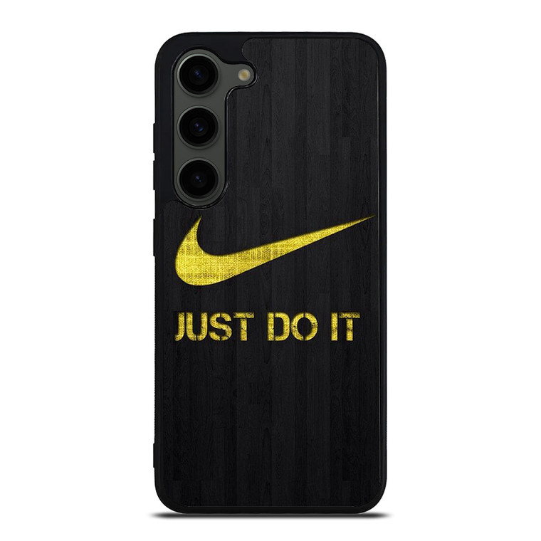 NIKE JUST DO IT WOOD LOGO YELLOW Samsung Galaxy S23 Plus Case Cover