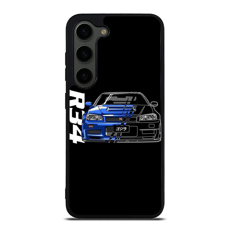 NISSAN GTR R34 ILLUSTRATION Samsung Galaxy S23 Plus Case Cover NISSAN GTR R34 ILLUSTRATION Samsung Galaxy S23 Plus Case Cover