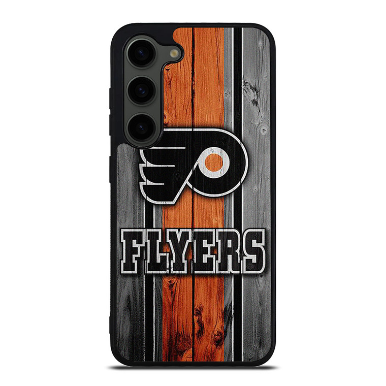 PHILADELPHIA FLYERS HOCKEY WOOD LOGO Samsung Galaxy S23 Plus Case Cover
