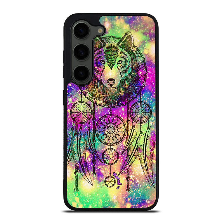 WHITE WOLF DREAMCATCHER TIE DIE Samsung Galaxy S23 Plus Case Cover