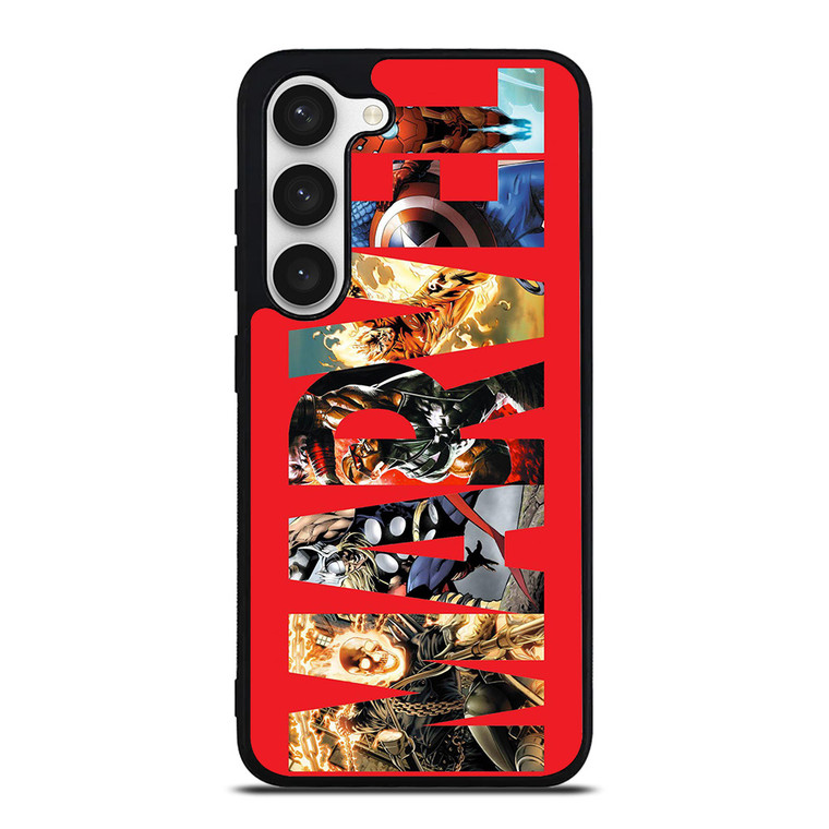 ALL MARVEL SUPERHERO LOGO Samsung Galaxy S23 Case Cover