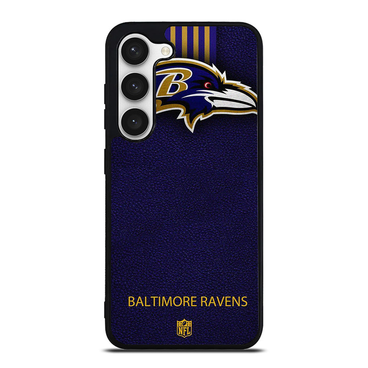 BALTIMORE RAVENS NFL LEATHER LOGO Samsung Galaxy S23 Case Cover