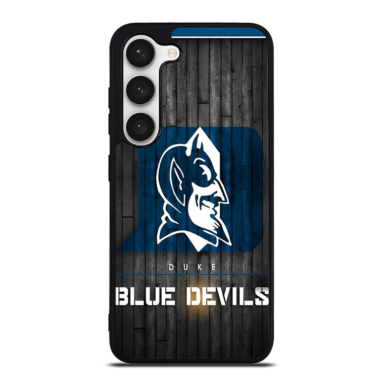 DUKE BLUE DEVILS BASKETBALL WOODEN LOGO Samsung Galaxy S23 Case Cover