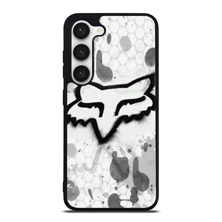 FOX RACING WHITE BRUSHED LOGO Samsung Galaxy S23 Case Cover