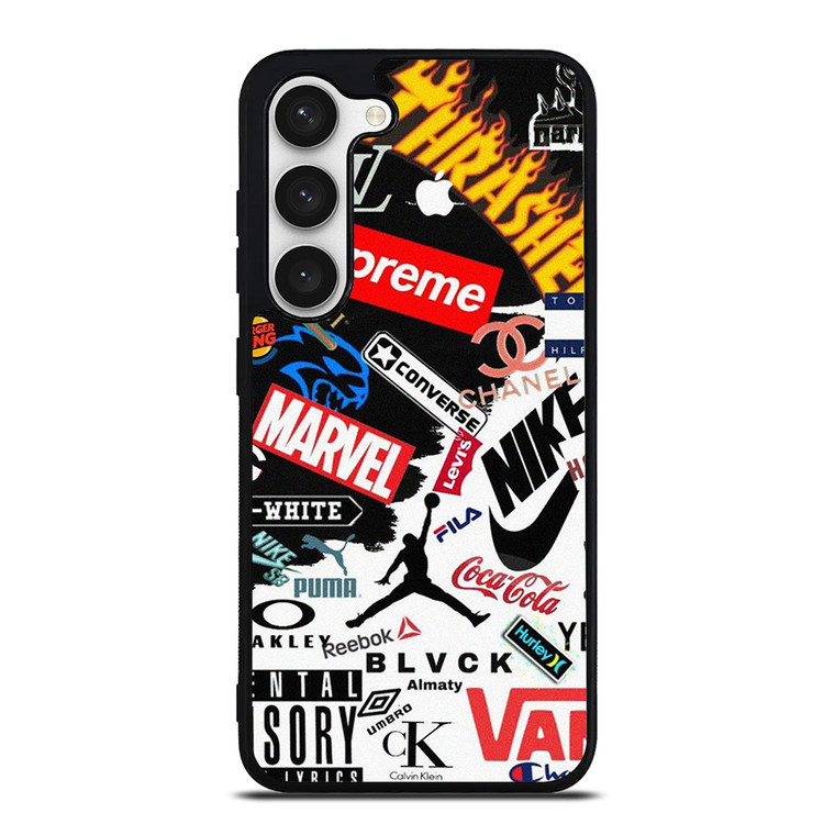 HYPE BEAST FASHION BRAND LOGO COLLAGE Samsung Galaxy S23 Case Cover