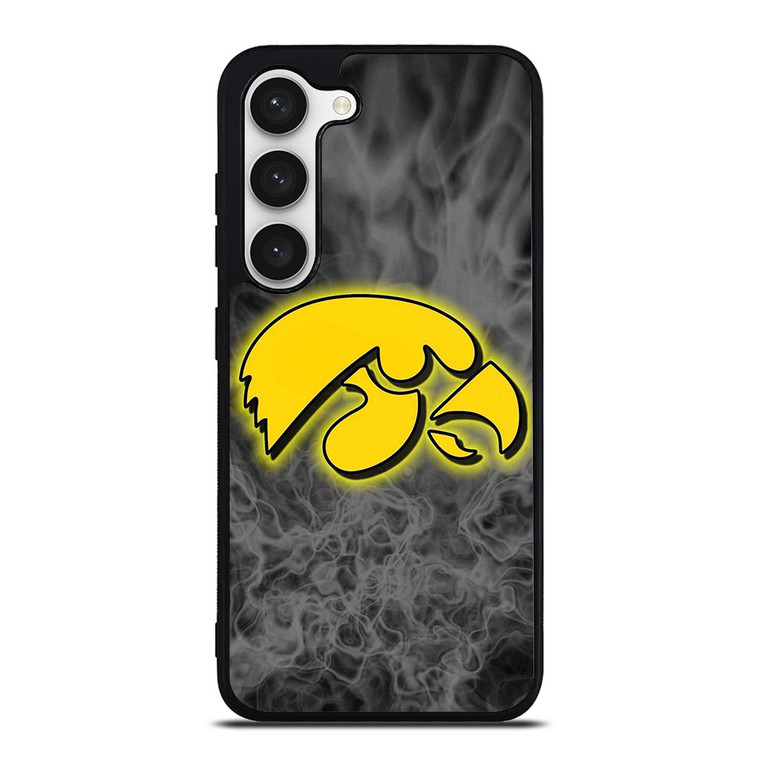 IOWA HAWKEYES SMOKE EMBLEM Samsung Galaxy S23 Case Cover