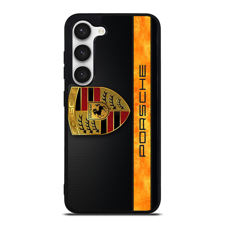 PORSCHE CARBON LIST LOGO Samsung Galaxy S23 Case Cover PORSCHE CARBON LIST LOGO Samsung Galaxy S23 Case Cover