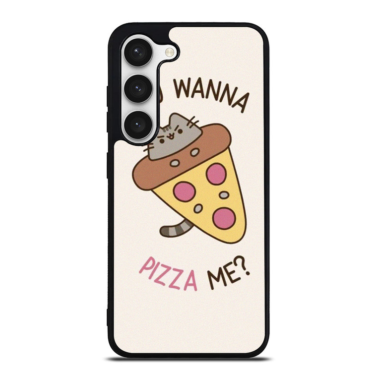 PUSHEEN THE CAT PIZZA Samsung Galaxy S23 Case Cover