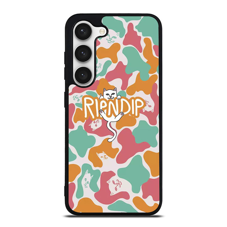 RIPNDIP PINK GREEN CAMO Samsung Galaxy S23 Case Cover RIPNDIP PINK GREEN CAMO Samsung Galaxy S23 Case Cover