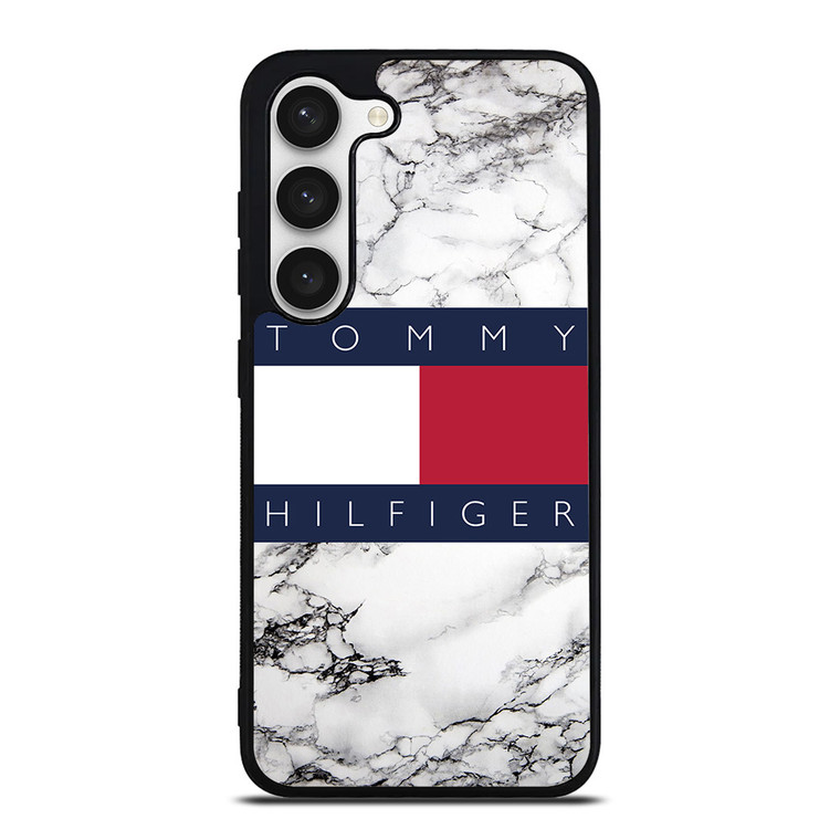TOMMY HILFIGER WHITE MARBLE Samsung Galaxy S23 Case Cover