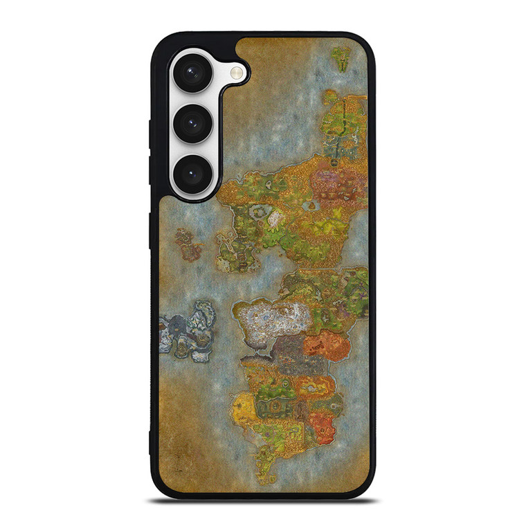 WORLD OF WARCRAFT GAMES MAP Samsung Galaxy S23 Case Cover WORLD OF WARCRAFT GAMES MAP Samsung Galaxy S23 Case Cover
