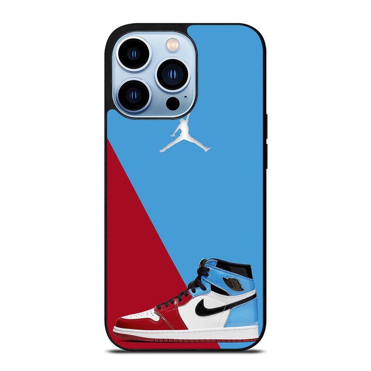 AIR JORDAN SNEAKERS RED BLUE iPhone 13 Pro Max Case Cover
