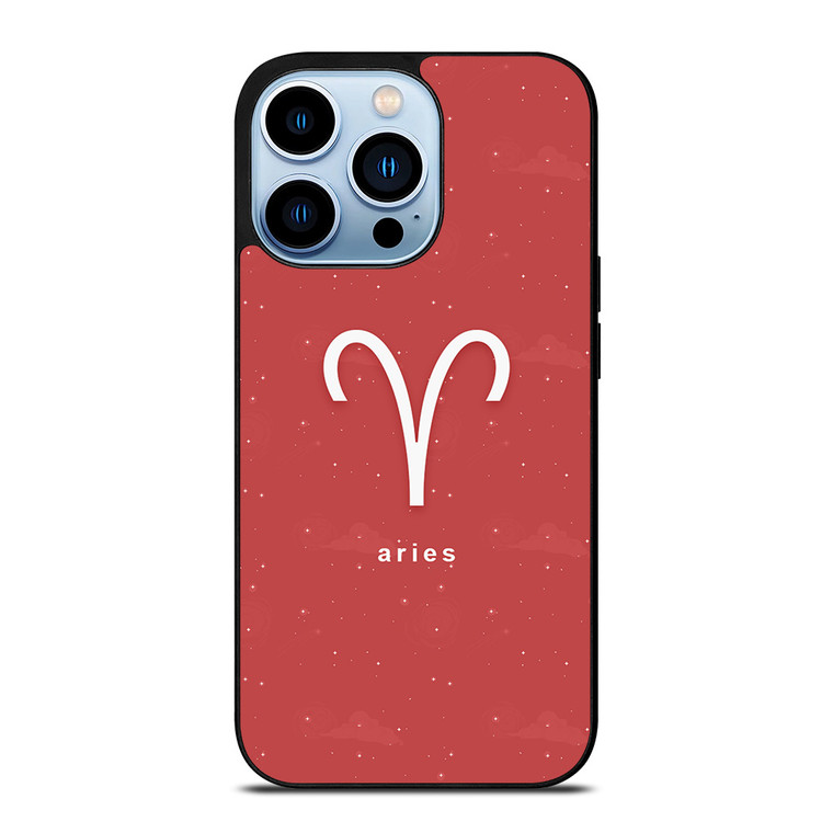 ARIES ZODIAC SIGN PINK iPhone 13 Pro Max Case Cover