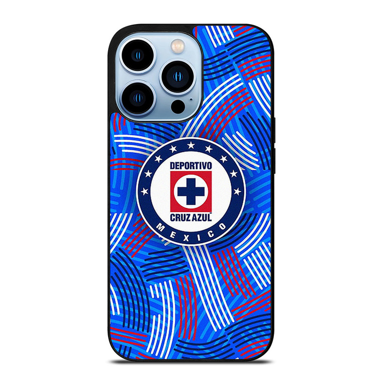 DEPORTIVO CRUZ AZUL MEXICO FOOTBALL ABSTRACT iPhone 13 Pro Max Case Cover