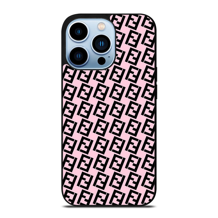 FENDI ROMA PINK iPhone 13 Pro Max Case Cover