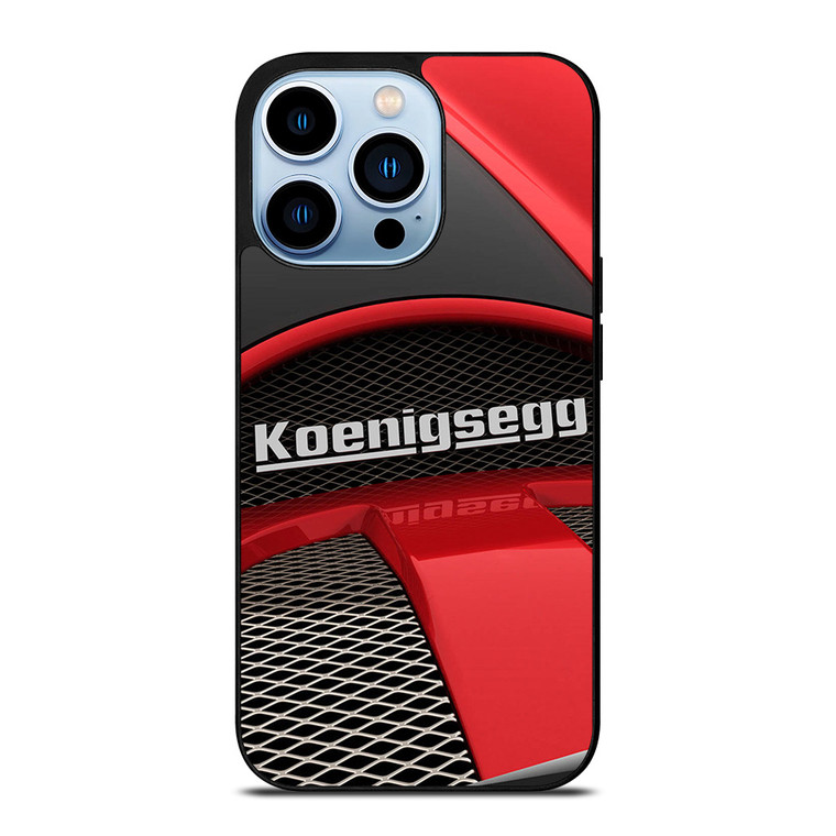 KOENIGSEGG SUPERCAR RED EMBLEM iPhone 13 Pro Max Case Cover