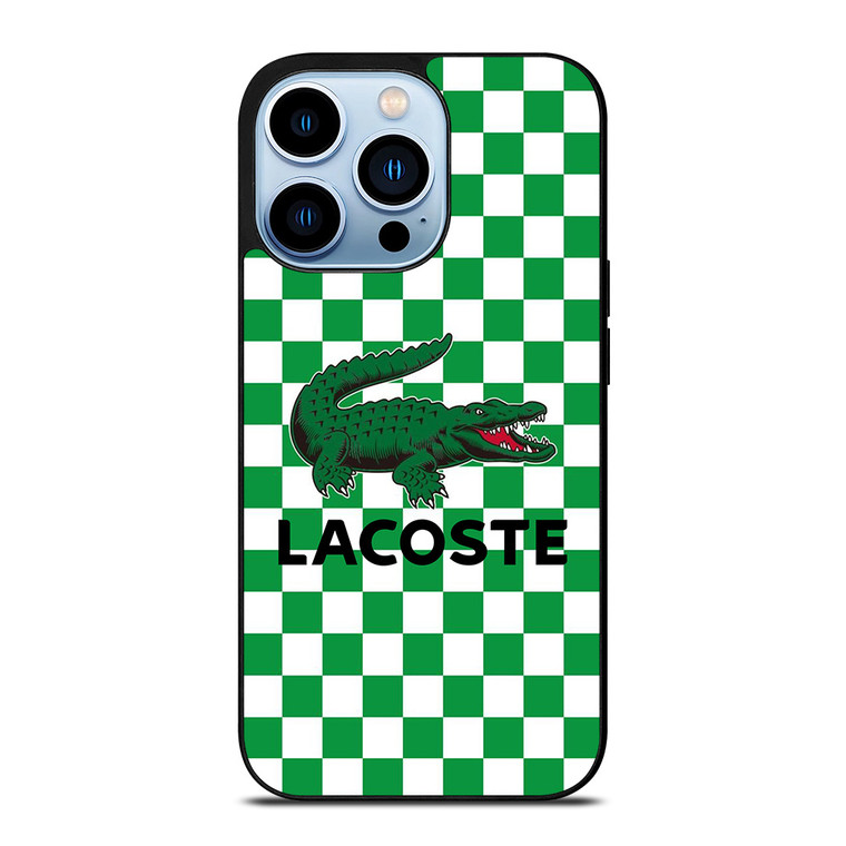 LACOSTE CHECKERBOARD LOGO iPhone 13 Pro Max Case Cover