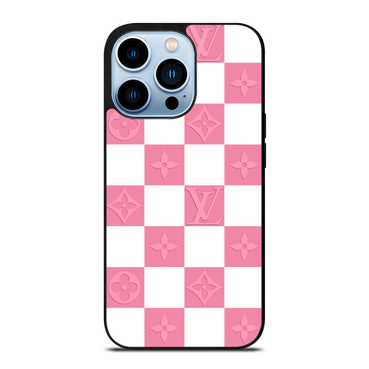 LV LOUIS VUITTON CHECKERED PINK iPhone 13 Pro Max Case Cover LV LOUIS VUITTON CHECKERED PINK iPhone 13 Pro Max Case Cover
