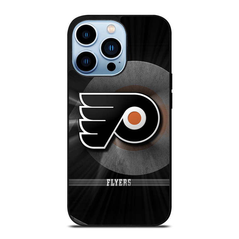 PHILADELPHIA FLYERS METAL EMBLEM iPhone 13 Pro Max Case Cover