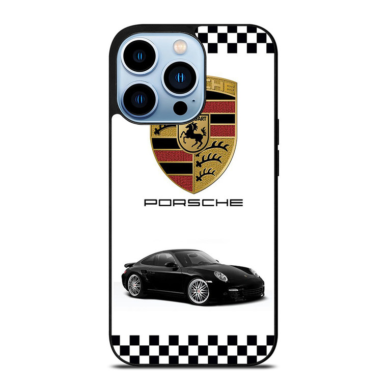 PORSCHE 911 CHECKERED EMBLEM iPhone 13 Pro Max Case Cover PORSCHE 911 CHECKERED EMBLEM iPhone 13 Pro Max Case Cover
