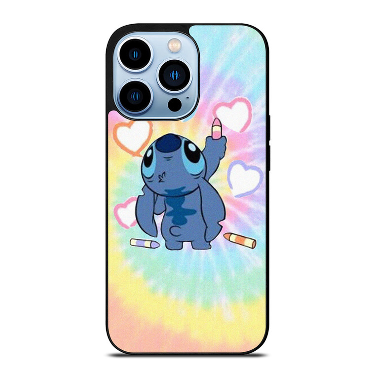 STITCH CARTOON TIE DYE PATTERN iPhone 13 Pro Max Case Cover
