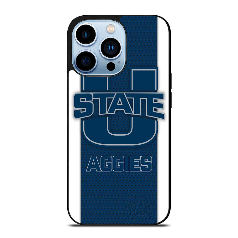 UTAH STATE AGGIES CARBON LOGO iPhone 13 Pro Max Case Cover