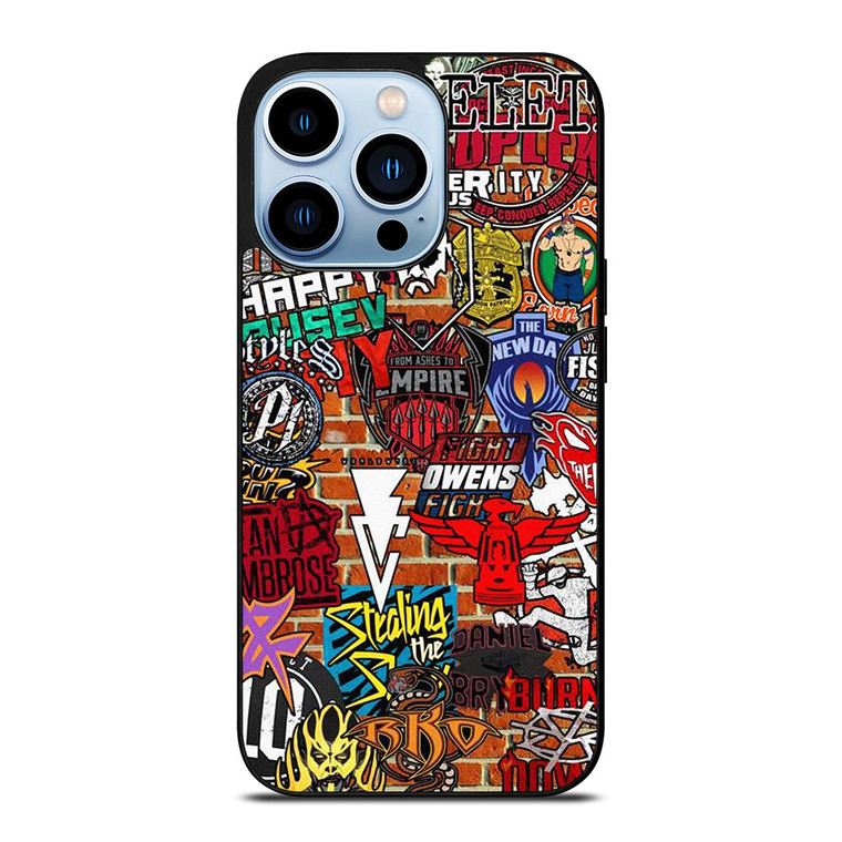 WWE WRESTLING SHIELD SYMBOL COLLAGE iPhone 13 Pro Max Case Cover