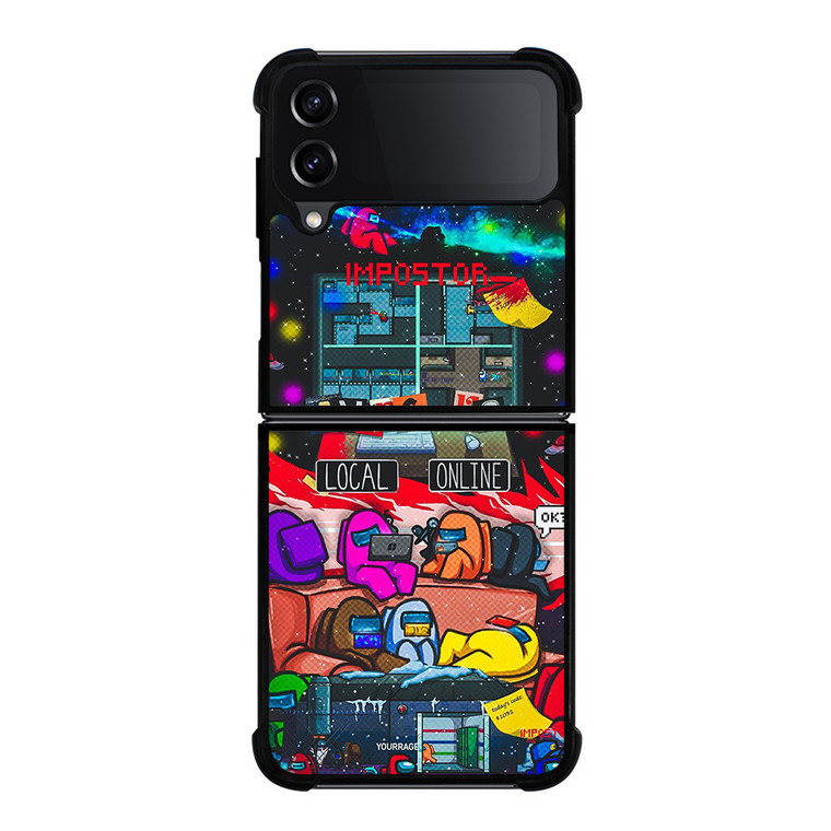 AMONG US IMPOSTOR GAMES Samsung Galaxy Z Flip 4 Case Cover