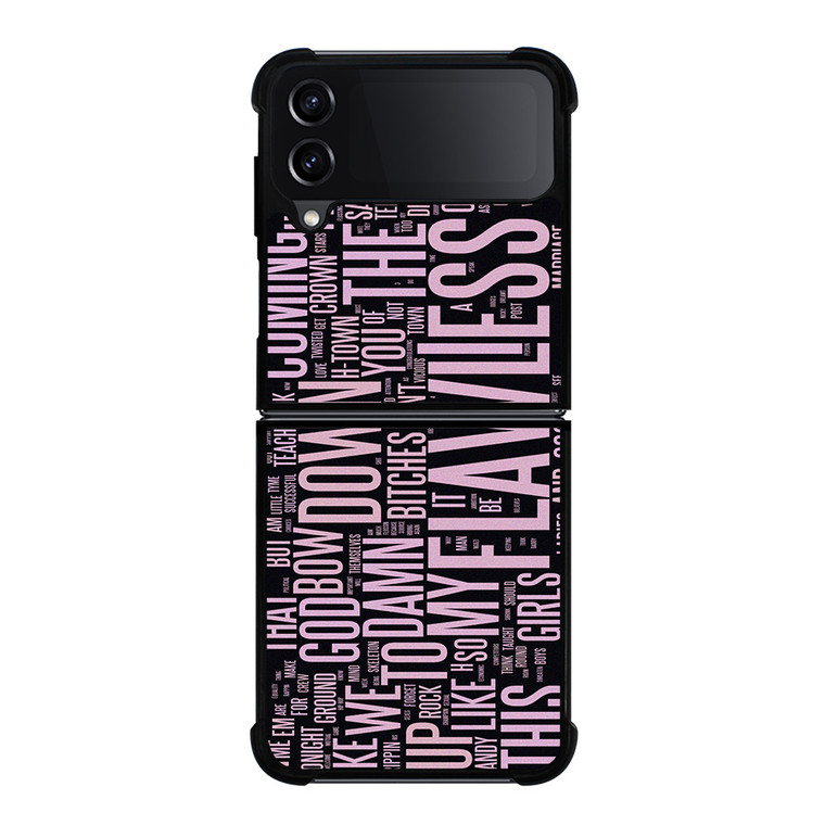 BEYONCE FLAWLESS TYPOGAPHY Samsung Galaxy Z Flip 4 Case Cover