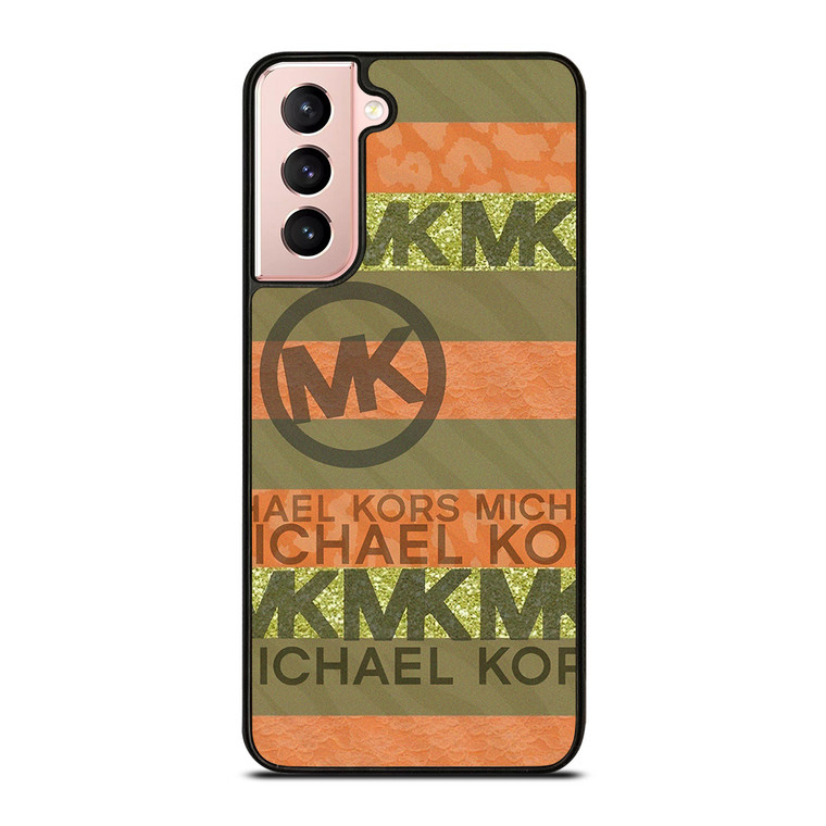 MICHAEL KORS PEACH STRIPE  Samsung Galaxy S21 Case Cover