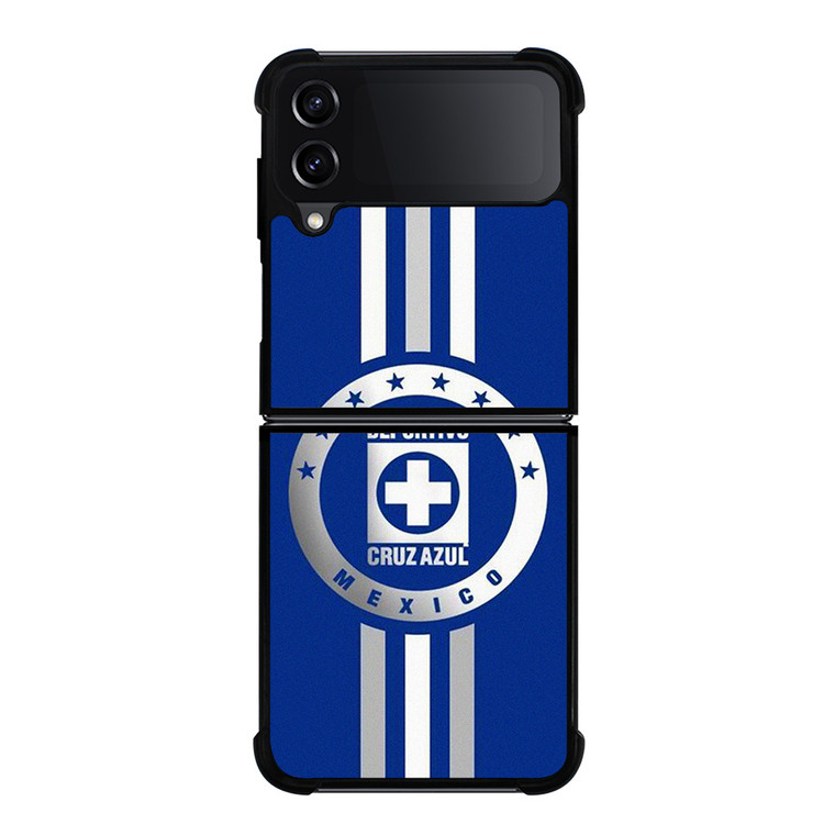 DEPORTIVO CRUZ AZUL MEXICO STRIPE LOGO Samsung Galaxy Z Flip 4 Case Cover