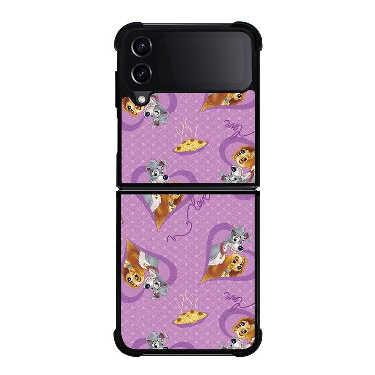 DISNEY LADY AND THE TRAMP PATTERN CARTOON Samsung Galaxy Z Flip 4 Case Cover