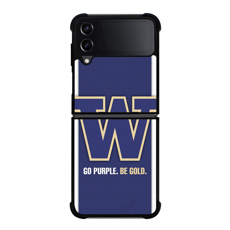 GO PURPLE WASHINGTON HUSKIES FOOTBALL Samsung Galaxy Z Flip 4 Case Cover