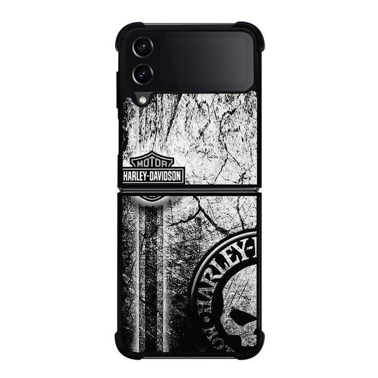 HARLEY DAVIDSON WALL TEXTURE LOGO Samsung Galaxy Z Flip 4 Case Cover