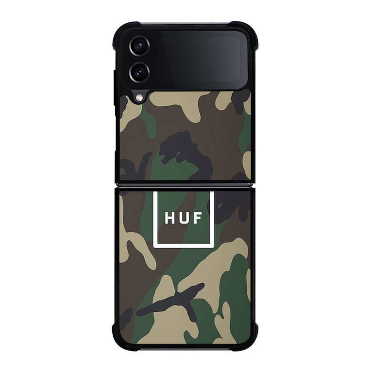 HUF ARMY CAMO LOGO Samsung Galaxy Z Flip 4 Case Cover