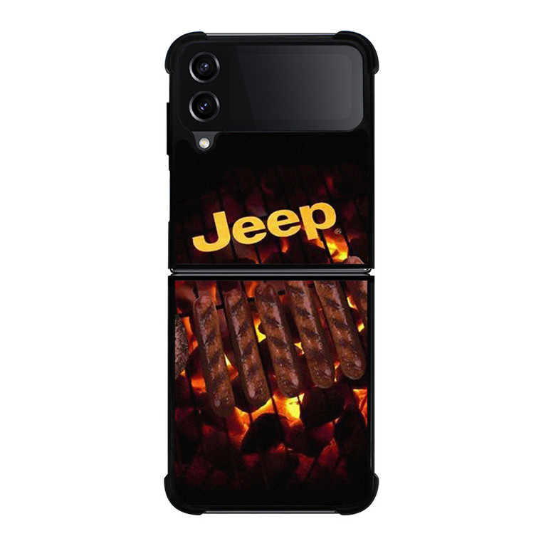 JEEP BURNING LOGO Samsung Galaxy Z Flip 4 Case Cover