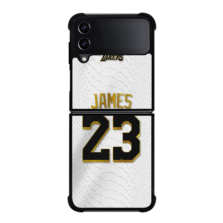 LEBRON JAMES LA LAKERS WHITE KIT Samsung Galaxy Z Flip 4 Case Cover